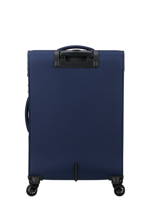 AIR WAVE Medium Trolley, Expandable navy/orange - Semi-rigid Trolley Cases