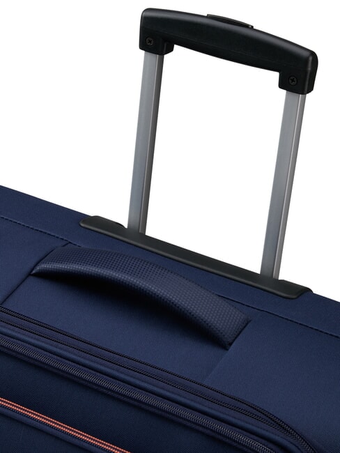 AIR WAVE Medium Trolley, Expandable navy/orange - Semi-rigid Trolley Cases