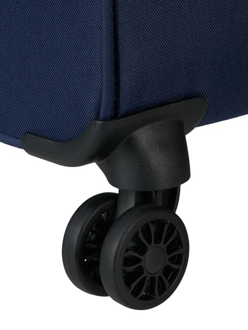 AIR WAVE Medium Trolley, Expandable navy/orange - Semi-rigid Trolley Cases