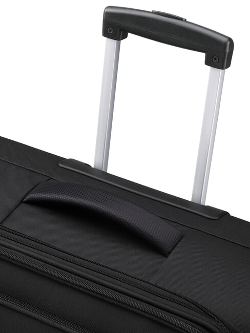 AIR WAVE Medium Trolley, Expandable BLACK / RED - Semi-rigid Trolley Cases