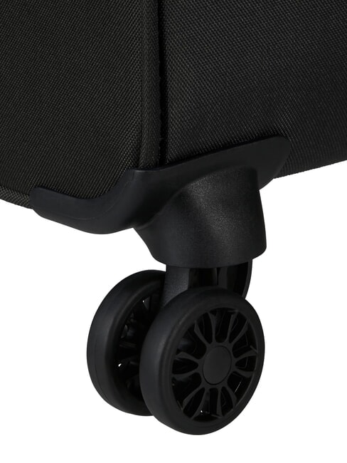 AIR WAVE Medium Trolley, Expandable BLACK / RED - Semi-rigid Trolley Cases