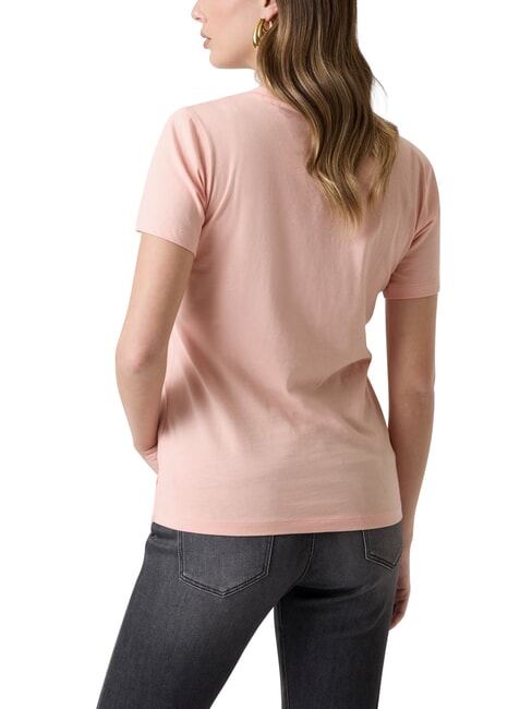 STUDS SCRIPT Short-sleeved T-shirt peach creams - T-shirt