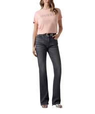 GUESS STUDS SCRIPT Short-sleeved T-shirt peach creams - T-shirt - 4