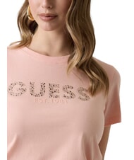 GUESS STUDS SCRIPT Short-sleeved T-shirt peach creams - T-shirt - 5
