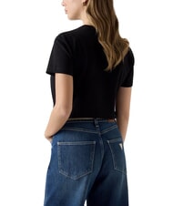 GUESS STUDS SCRIPT Short-sleeved T-shirt jetbla - T-shirt - 3