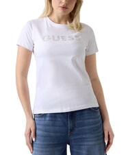 GUESS STUDS SCRIPT Short-sleeved T-shirt - T-shirt