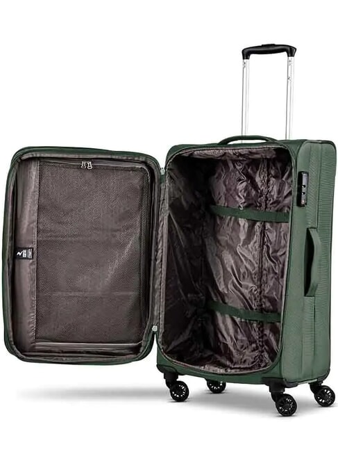 ECO-MOOD Medium size expandable trolley fossil - Semi-rigid Trolley Cases