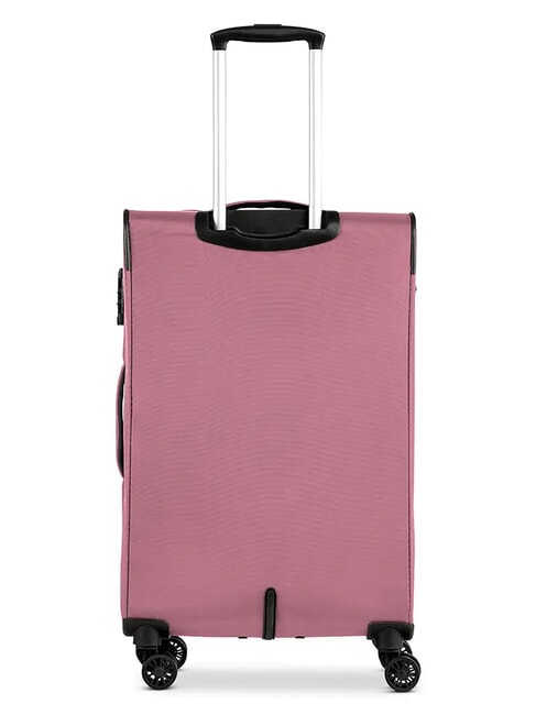 ECO-MOOD Medium size expandable trolley flamingo - Semi-rigid Trolley Cases