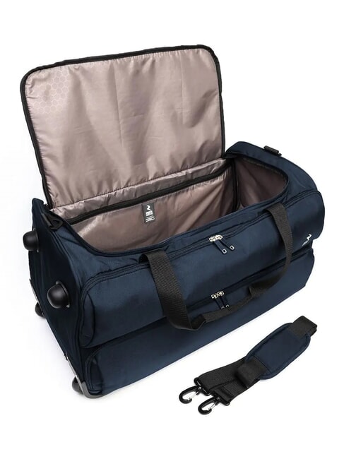 ECO-MOOD Duffel bag with wheels blu navy - Duffle bags