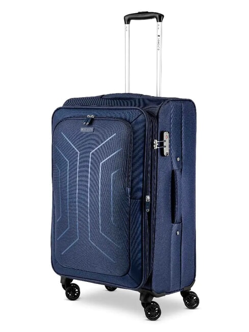 HEXA SOFT Medium Trolley, Expandable blu navy - Semi-rigid Trolley Cases