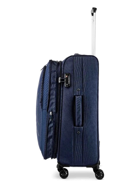 HEXA SOFT Medium Trolley, Expandable blu navy - Semi-rigid Trolley Cases