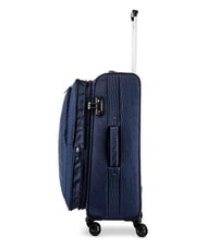 R RONCATO HEXA SOFT Medium Trolley, Expandable blu navy - Semi-rigid Trolley Cases - 4