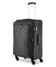 R RONCATO HEXA SOFT Medium Trolley, Expandable Black - Semi-rigid Trolley Cases - 3