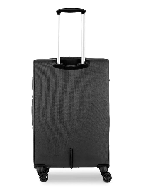 HEXA SOFT Medium Trolley, Expandable Black - Semi-rigid Trolley Cases