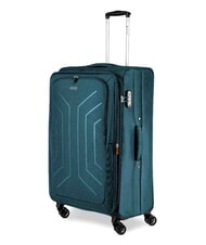R RONCATO HEXA SOFT Large, expandable trolley green - Semi-rigid Trolley Cases - 3