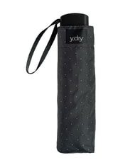 YDRY FAIR Manual umbrella, flat handle dark black polka dots - Umbrellas - 2