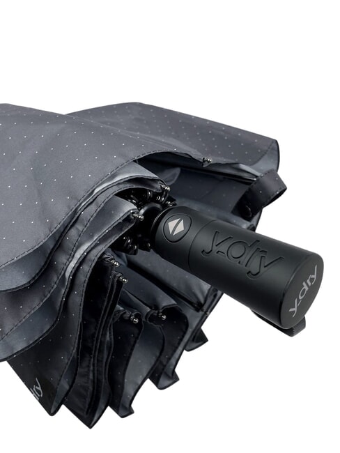 DANDY Automatic folding umbrella dark black polka dots - Umbrellas