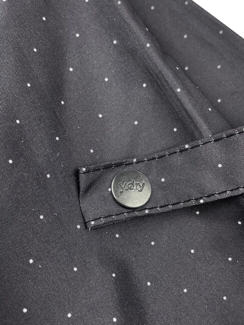 DANDY Automatic folding umbrella dark black polka dots - Umbrellas