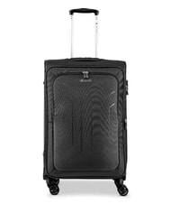R RONCATO HEXA SOFT Expandable Cabin + Medium + Large Trolley Set Black - Trolley Set - 2