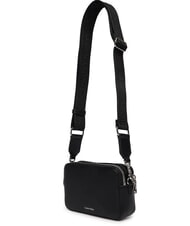 CALVIN KLEIN SIGNATURE LOGO STRAP Dual function camera case bag black / shiny nickel - Women&rsquo;s Bags - 3
