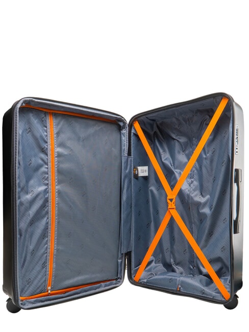 SLIDE Large, expandable trolley black - Rigid Trolley Cases