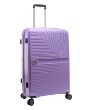 LESAC SLIDE Large, expandable trolley violet - Rigid Trolley Cases - 3