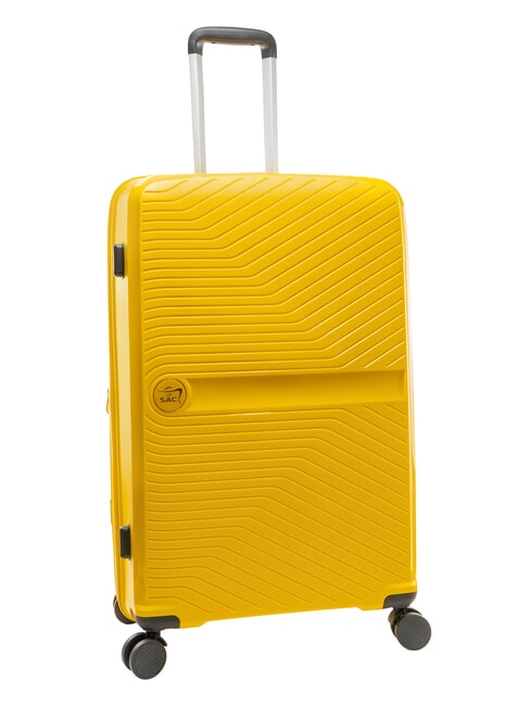 SLIDE Large, expandable trolley light yellow - Rigid Trolley Cases