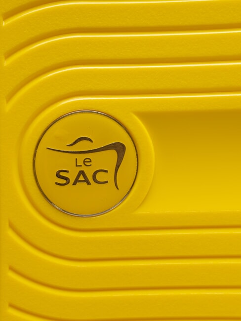 SLIDE Large, expandable trolley light yellow - Rigid Trolley Cases