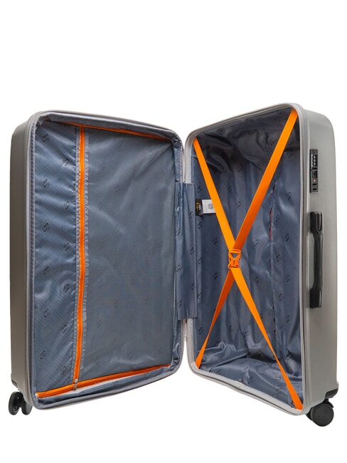 SLIDE Large, expandable trolley light gray - Rigid Trolley Cases
