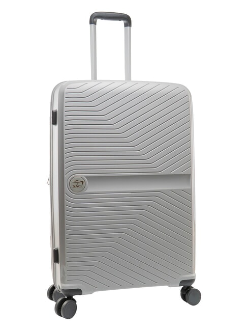 SLIDE Large, expandable trolley light gray - Rigid Trolley Cases
