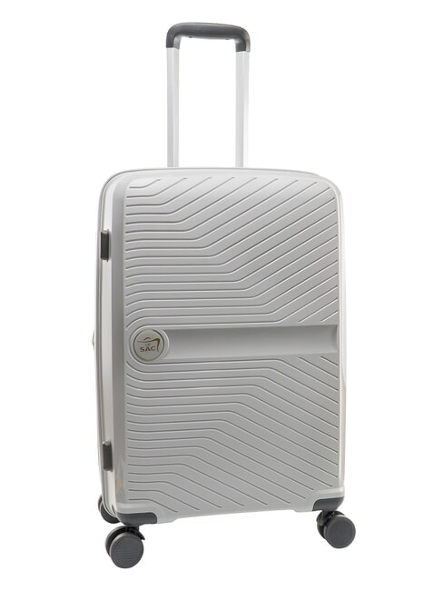 SLIDE Medium Trolley, Expandable light gray - Rigid Trolley Cases