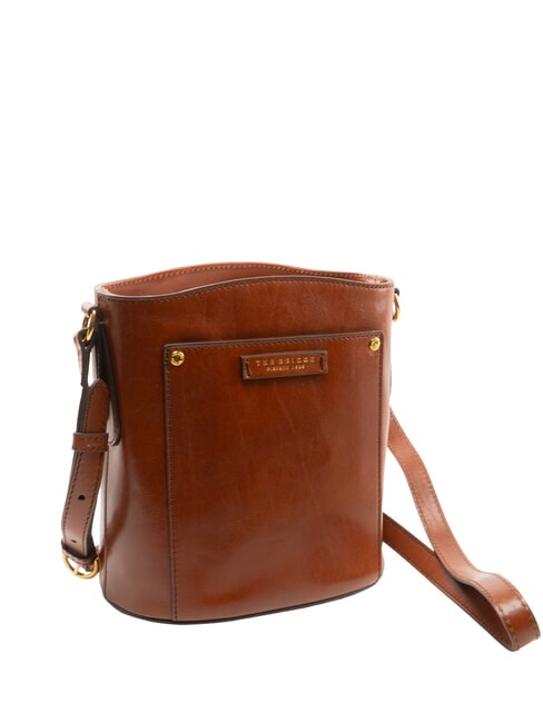 CECILIA Leather bucket bag BROWN - Women&rsquo;s Bags