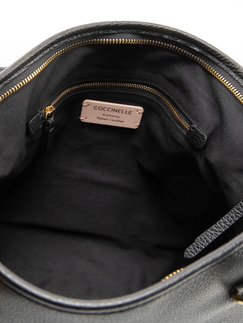 MARINA Leather Shopping Bag Black - Women&rsquo;s Bags