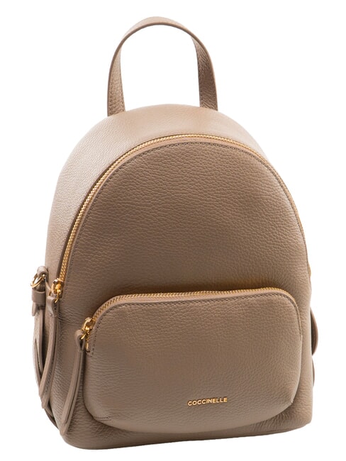 CHARLOTTE Leather backpack warm taupe - Women&rsquo;s Bags