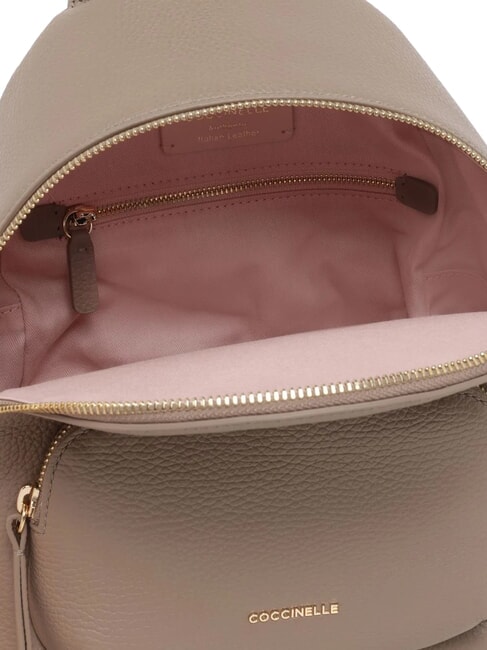 CHARLOTTE Leather backpack warm taupe - Women&rsquo;s Bags