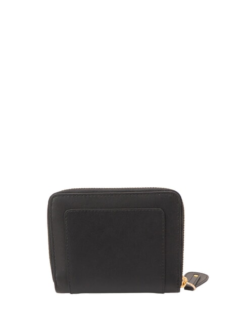 CECILIA Small Zip Around Wallet Black Gold - Women&rsquo;s Wallets