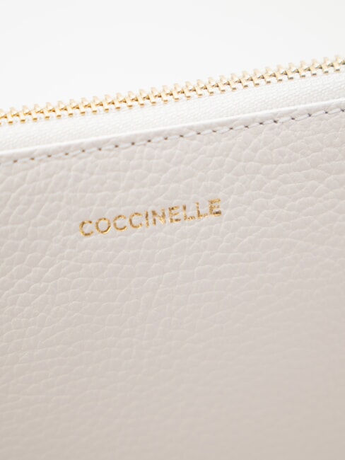 LORINE Leather clutch bag white - Women&rsquo;s Bags