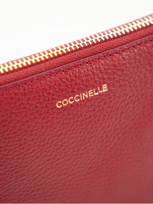 LORINE Leather clutch bag sangria - Women&rsquo;s Bags