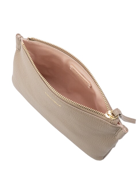 LORINE Leather clutch bag warm taupe - Women&rsquo;s Bags