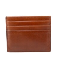 THE BRIDGE BIAGIO Flat leather card holder brown 14/ruthenium palladium - Men&rsquo;s Wallets - 2