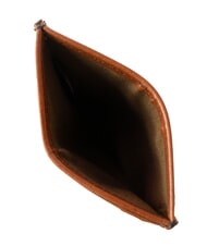 THE BRIDGE BIAGIO Flat leather card holder brown 14/ruthenium palladium - Men&rsquo;s Wallets - 3