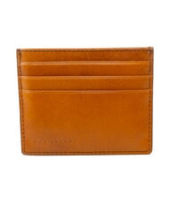 THE BRIDGE BIAGIO Flat leather card holder cogn / pall - Men&rsquo;s Wallets - 2