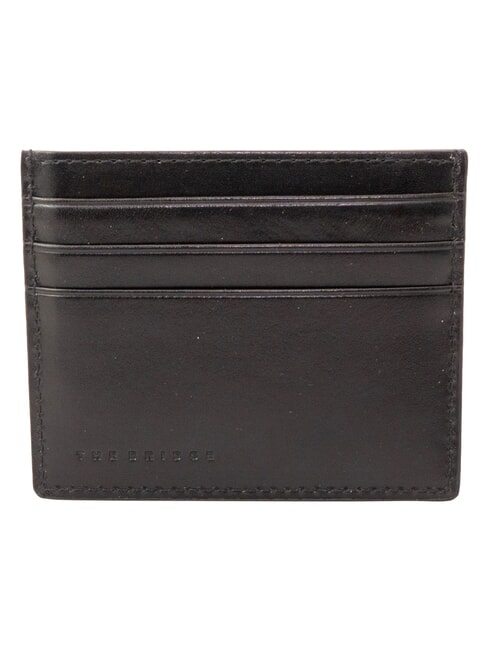 BIAGIO Flat leather card holder Black - Men&rsquo;s Wallets