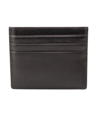 THE BRIDGE BIAGIO Flat leather card holder Black - Men&rsquo;s Wallets - 2