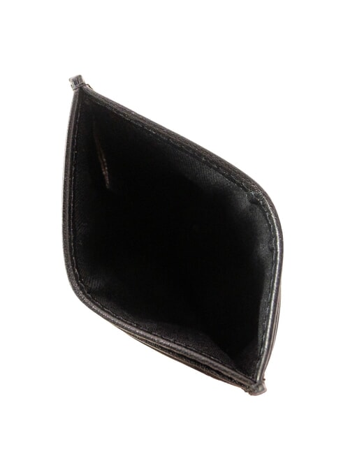 BIAGIO Flat leather card holder Black - Men&rsquo;s Wallets
