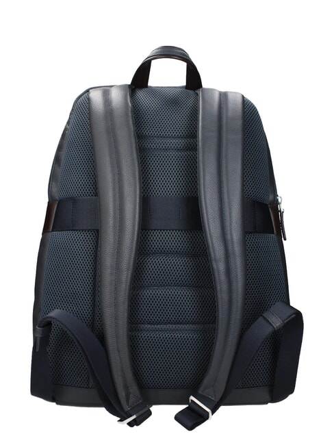 X1 15.6" leather laptop backpack blue / brown - Laptop backpacks