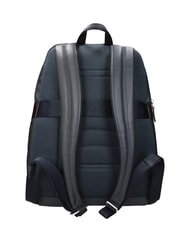 PIQUADRO X1 15.6" leather laptop backpack blue / brown - Laptop backpacks - 3