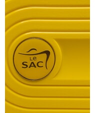 LESAC SLIDE Cabin Set + Medium and Large expandable, ultra-resistant light yellow - Trolley Set - 6