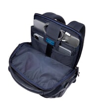 PIQUADRO CRONUS 14" laptop backpack, in leather blue - Laptop backpacks - 5