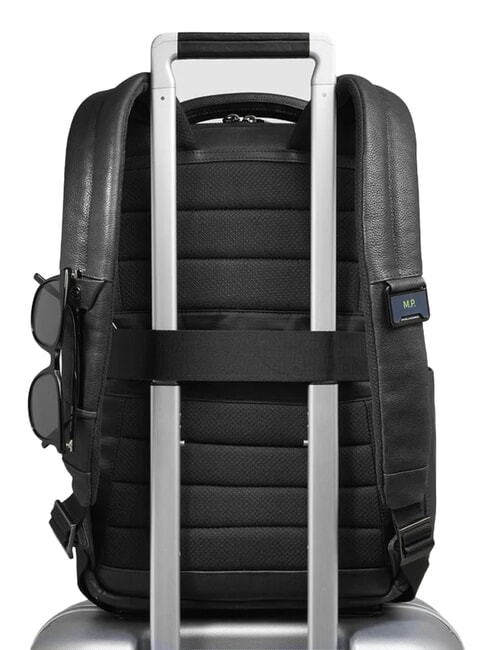 CRONUS 14" laptop backpack, in leather Black - Laptop backpacks